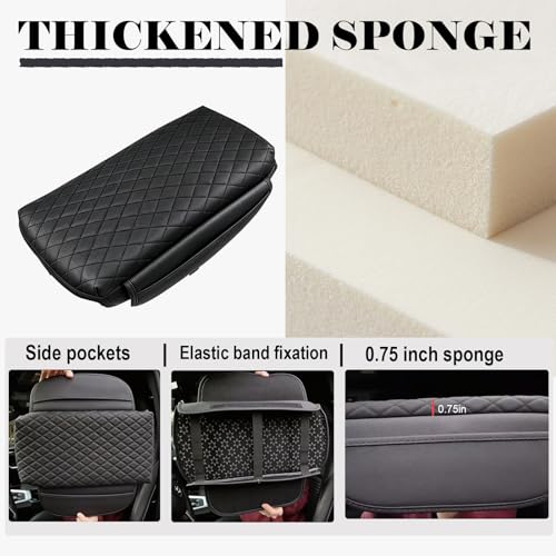 Center Console Cover for Toyota RAV4 2019-2023 2024 2025 Armrest Cover Center Console Pad Interior Accessories Car Armrest Seat Box Cover Protector with Pockets Storage Bag - size: Toyota RAV4 2019-2025