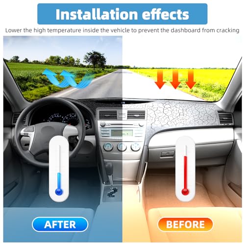 Dash Cover Mat for Toyota Camry 2007 2008 2009 2010 2011 Non-Slip Dashboard Cover Mat Sunshade UV Rays Protector Interior Accessories(Black) - size: Compatible with Camry 2007-2011 BLACK