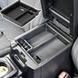 Center Console Accessory Organizer Compatible with Toyota Tacoma 2016-2019 2020 2021 2022 2023 ABS Material Armrest Box Insert Tray (Black Trim)
