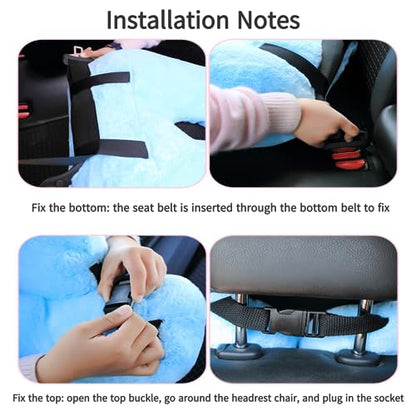 Travel Pillow Car Pillow Kid Car Sleeping The Sleeping Aid for Adults and Kids on Road Trips Kids Travel Pillow Black - color: A-black