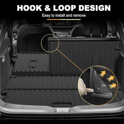 Floor Mats & Cargo Liner & Backrest Mat Compatible with Buick Envista 2026 2025 2024: All Weather Floor Mat Envista TPE Accessories Trunk Mat Back Seat Cover Protector Full Set - style: (1) 2024-2026 Envista | Floor Mats & Cargo Mat with Backrest Mat
