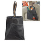 High Road Small Hanging Car Trash Bag with Waterproof Liner, Storage Pocket and Adjustable Strap - Hangs from Handles or Headrest Posts Without Taking Up Legroom - color: Black