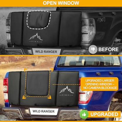 Himal Outdoors Tailgate Pad for Mountain Bike, Tailgate Protection Pad with Tool Pockets, Fits Most Truck Carries Up to 5 Bikes - color: Small for 5 bikes