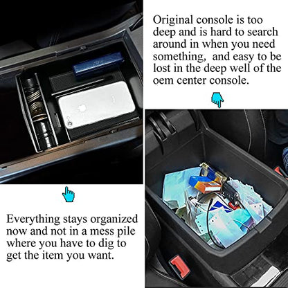 Center Console Organizer Compatible with Subaru Legacy Outback 2015 2016 2017 2018 2019 ABS Console Tray Armrest Storage Box Console Insert Organizer Glove Pallet - size: 2015-2019 Outback