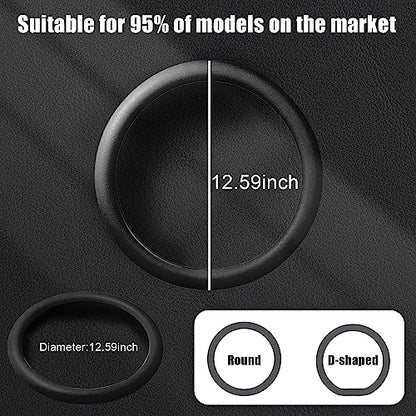 JDDRY Car Steering Wheel Cover,Silicone Steering Wheel Protector,Universal Fit Steering Wheel Cover, Steering Wheel Protective Cover(Black,1PC) - color: Black