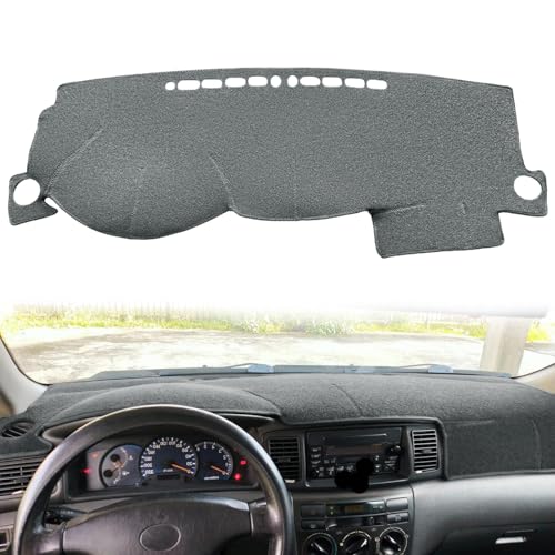 Dash Cover Mat Custom Fit for Toyota Corolla 2003 2004 2005 2006 2007 2008,Dashboard Cover Pad Cap Carpet Protector(Dark Gray) Z01 - color: dark gray
