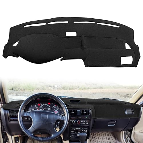 Yiz Dash Cover Mat Custom Fit for Honda Accord Dashboard Cover Pad Cap Carpet Protector J269 (Black) - color: J269 Black