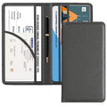 CoBak Car Registration and Insurance Holder - Vehicle Glove Box Car Organizer,Auto Truck Comparment Accessories Case with Magnetic Closure for Essential Document,Driver License,Cards - color: L-Pebbled Gray