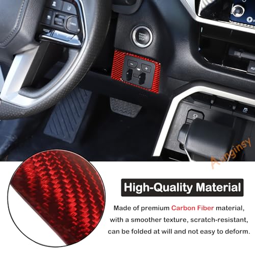 Car Center Control Brake Gain Switch Decorative Frame Sticker Compatible with Toyota Tundra/Sequoia 2022-2024 Real Carbon Fiber Brake Gain Switch Panel Protect Cover Trim Sticker Interior Accessories - size: Brake Gain Switch Trim