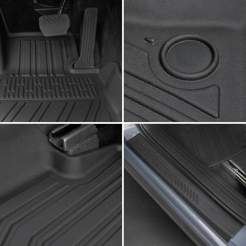 Floor Mats for 2017-2025 Mazda CX-5, TPE All Weather Durable Floor Liners Door Sill Guards for Mazda CX5 Accessories