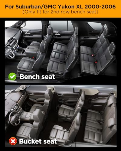 Car Floor Mats for Chevy Silverado: for Silverado/GMC Sierra 1999-2007 Crew Cab| for Suburban/Yukon XL 2000-2006| for Escalade/Avalanche 2002-2006 All Weather Truck Custom Accessories Front Rear Liner
