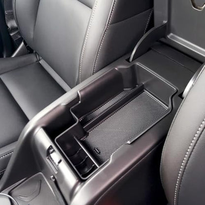 Compatible with Center Console Tray Chevy Colorado/GMC Canyon Accessories 2015-2020 2021 2022 - color: Black Trim