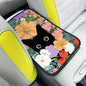 Black Cat Auto Center Console Pad,Soft Waterproof Car Center Console Cover Auto Armrest Seat Box Cover Protector for Most Vehicle SUV Truck Car - color: Black Cat1