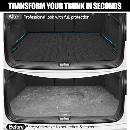 MOOREVER® Cargo Liner for 2017-2025 Mazda CX-5 TPE Trunk Mat - All-Weather Heavy Duty 3D Custom Fit 2017 2018 2019 2020 2021 2022 2023 2024 2025 Mazda Car Accessories Rear Back Cargo Tray Black - size: 1PC (Cargo Liner), style: 2017-2025 | For Mazda CX-5