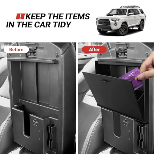 Hellet Hidden Storage Box Compatible with Toyota 2010-2020 2021 2022 2023 2024 4Runner Interior Accessories Center Console Organizer - size: for Toyota 2010-2024 4runner (Hidden Box)