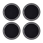 4 Pack Bling Car Cup Holder Insert Coasters Universal Bling Car Coaster with Rhinestone Crystal Car Cup Holder Coaster Auto Interior Accessories for Women 2.75 Inch Anti-Slip Car Cup Mat (Black)