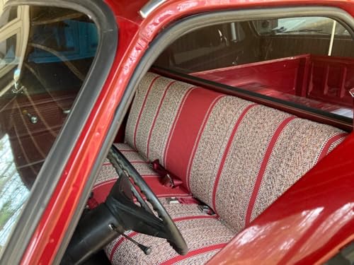 Universal Baja Saddle Blanket Bench Full Size Seat Cover Fits Ford, Chevrolet, Dodge, and Full Size Pickup Trucks (Red) - color: Red
