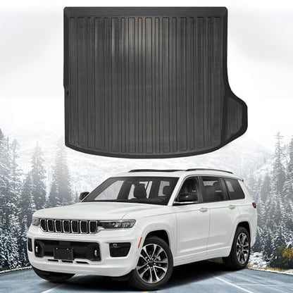 Premium Cargo Liner for Jeep Grand Cherokee 5 Seat Model Trunk Layout Behind 2nd Row 2022-2026 - 100% Protection - Car Trunk Mat - All-Season Cargo Mat - 3D Shaped Laser Measured Trunk Liners