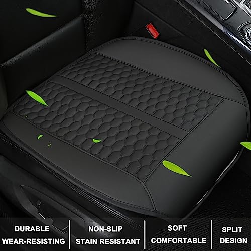 Black Panther Car Seat Cover, 1 Piece Universal Sideless Driver Seat Protector, with Lumbar Support and Headrest Cover (Black) - color: 1 Piece Black