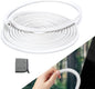 16.4ft(5m) Car Door Edge Guards White – Fits Most Vehicles, No Glue, U-Shaped, Built-in Metal Clips, Scratch and Chip Resistant – Reduces Dings in Parking Lots - color: white, size: 16-2/5Ft