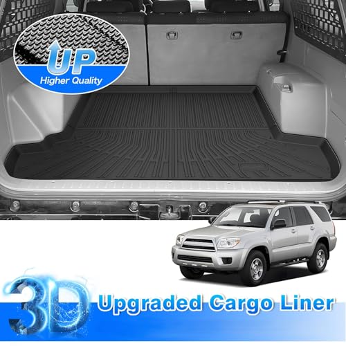 4Runner Cargo Liner - Trunk Mat for Toyota 4Runner 2003-2009, All Weather Cargo Mat for 4Runner Accessories, Heavy Duty Car Mats, Car Accessories - size: 2)Toyota 4runner 2003-2009