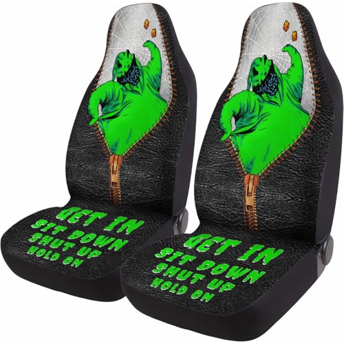 Nightmare Sack Car Seat Covers Set of 2, Breathable Front Seat Covers for Truck Sedan SUV, Horror Car Accessories, Horror Gift for Women Men - color: Nightmare Sack
