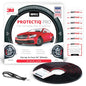 RIMiQ PROTECTiQ PRO Universal Rim Protection Trim - Curb Rash Guard with Award-Winning Patented Design and Premium 3M Tape - Fits Up to 4X 24 Wheels, Cars, Trucks, SUVs - Black