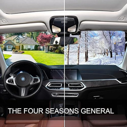 Sun Shade for Car Windshield Daisy Flower Floral Polka Dot Foldable Sun Shield Sun Heat and UV Protection Automotive Interior Sun Protection - color: Pattern 2