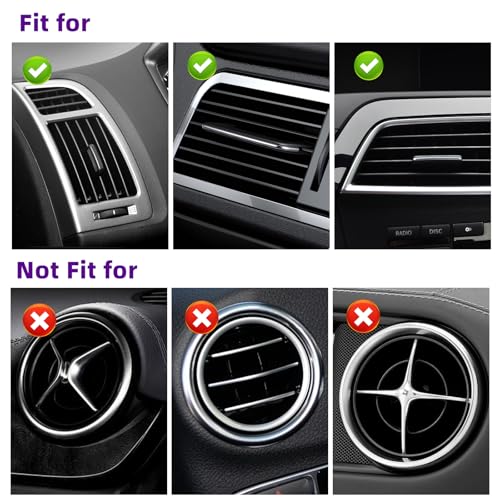 NBTEPEM Bling Car Air Conditioner Decoration Strip for Vent Outlet, 10 PCS Universal Rhinestone Car Vent Outlet Trim Decorations, Bling Interior Accessories for Women and Girls (Purple) - color: Purple