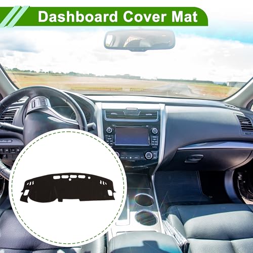 Dash Cover for Nissan Altima 2019-2025 No Hud Dashboard Cover Car Interior Anti-Slip/Anti Dust Polyester Brown 1 Pcs - color: Brown