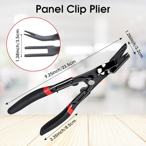 Panel Clip Pliers - Automotive Door Panel Upholstery Trim Clip Removal Tool Plier, Interior Clip Fastener Rivet Push Pin Panel Pliers, Car Vehicle Dashboard Clip Remover Plier Repair Tool