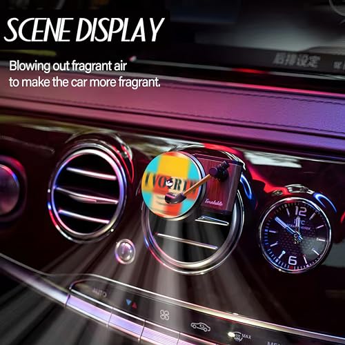 Maicican 12PCS Customizable Car Air Freshener Vent Clip, Pop Singer Album Cover Record Player Shape, Music Lover Gifts. (customization) - style: customization