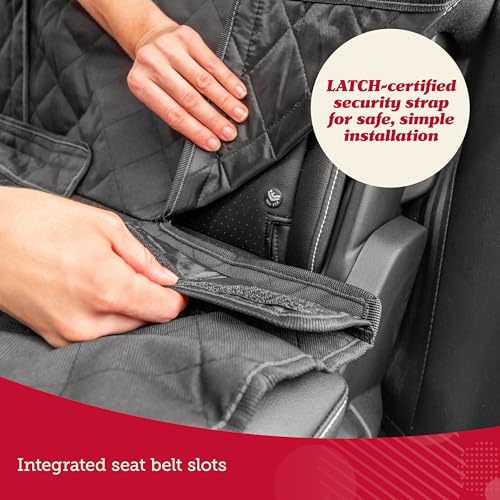 Lusso Gear Dog Car Seat Cover - Waterproof Non-Slip Car Back Seat Protector - Rear Car Seat Cover for Dogs - Universal Fit for Sedans Trucks SUVs - Scratchproof Backseat Car Cover - Machine Washable - color: - Premium Edition - Black