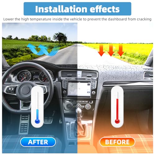 Dash Cover Mat for Volkswagen VW Golf 7 MK7 GTI R Non-Slip Dashboard Cover Mat Sunshade UV Rays Protector Interior Accessories - size: Compatible with Golf 7