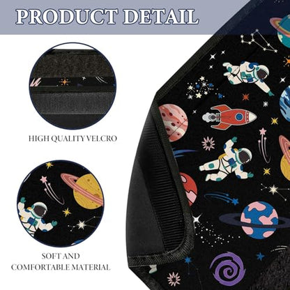 2 Pcs Seat Belt Cover for Kids, Space Car Seat Strap Pads for Children, Solar System Soft Car Seat Belt Cushion Pads for Boys and Girls Babies Adults - color: Universe