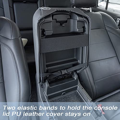 Center Console Armrest Cover Compatible with Jeep Wrangler JL/JLU 2018-2024 2025 2026 and Jeep Gladiator JT Truck 2020-2023 2024 2025 2026, Accessories PU Leather Cushion Protector Pad(Not for JK/JKU)