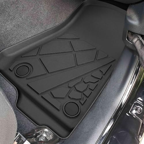 KARPAL Floor Mats for Jeep Gladiator JT 2020-2025 2026, All Weather TPE Custom Fit Floor Liners Car Mats Accessories, Front & 2nd Row - style: 2020-2026 | For Jeep Gladiator | 1st & 2nd Row