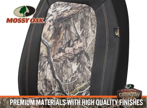 Mossy Oak Camo Seat Covers High Back - Made with Rip-Stop Oxford Fabric, Airbag Compatible, Universial Fit Most Bucket Seats - Official Licensed Product - color: Waterproof Oxford High Back