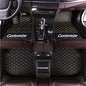 Custom Fit Car Floor Mats - Full Coverage Automotive Leather Floor Liners for Most Vehicles by MingyunSM (Black Yellow) - color: black yellow