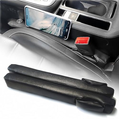 No Drop Seat Guard, Car Seat Gap Filler Universal ‌Upholster Gap Stopper/Catcher to Fill The Gap Between Seat and Console Black Plug Crevice Blocker Pad Stopper 03b