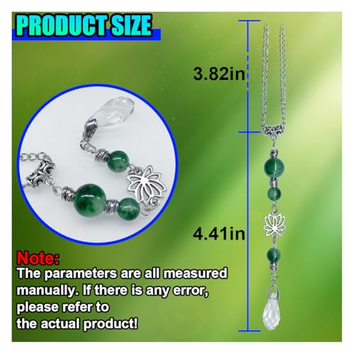 ZIMISI Lotus Flower Car Mirror Hanging Accessories, Lucky Crystal Car Rear View Mirror Charm, Bling Green Stone Hanging Ornament Pendant, Boho Healing Automotive Interior Accessories