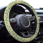GENANY Leaf Mask Spirits Steering Wheel Cover, Non Slip Polyester Car Wheel Protector for Car SUV Truck, Universal 15 Inch - color: Leaf Spirits