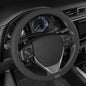 Cat® EasyWrap Faux Black Leather Steering Wheel Cover, Self Wrapping Car Steering Wheel Cover for Auto Truck Van SUV - Standard 14.5" - 15 Inches - color: Black EasyWrap, size: Standard (14.5-15")
