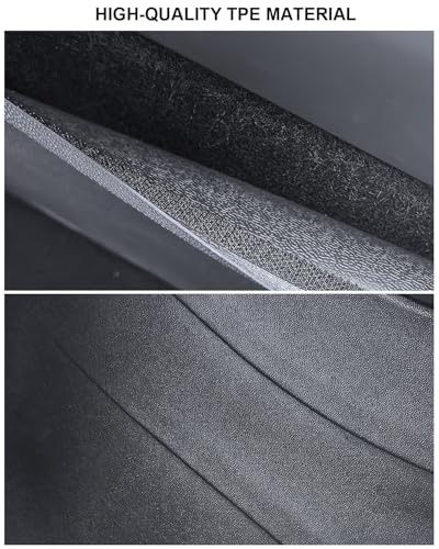2026 Tesla Center Console Anti Kick Pad Protector Model Y Juniper Refresh Front Seat Side Anti-Dirty Mat Model Y Juniper Accessories Waterproof Dust Resistant Protector Cover TPE 2PCS Black - size: Model Y Juniper Anti Kick Pad