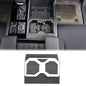 Car Front Seat Central Armrest Cup Holder Cup Panel Trim Sticker Compatible with Toyota Tundra/Sequoia 2022-2024 Real Carbon Fiber Center Console Cup Holder Decorative Frame Protect Cover Accessories - size: Central Control Cup Holder Panel Trim Sticker