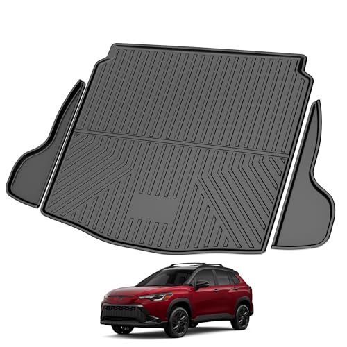 Original 2022-2025 Corolla Cross Cargo Liner for Toyota Corolla Cross FWD SUV - Custom Fit TPE Trunk Mat - All Weather Cargo Mat for Toyota Corolla Cross (Not Fit AWD/Hybrid Model) - style: (2)Toyota Corolla Cross 2022-2025 Cargo Liner