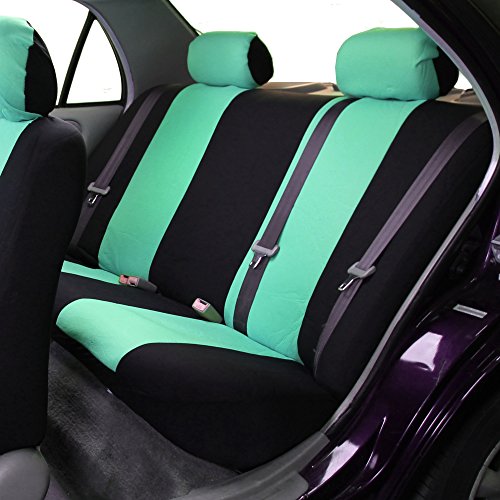FH Group Flat Cloth Full Set Car Seat Covers Three Row 7 Seater - Universal Fit for Cars, Trucks & SUVs Mint - color: Mint