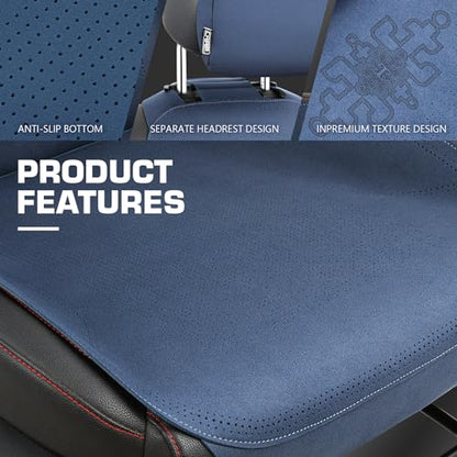 Protex Plus Series Full Set Seat Covers Microsuede Upholstery Universal for Cars Trucks SUV, Navy Blue, CA-SC-PRO-Plus-Full-NB - color: Navy Blue, size: Full Set, style: Pro-Plus Series