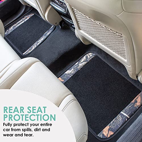 FH Group Automotive Floor Mats – Universal Fit Premium Carpet Car Mats with Driver Heel Pad, Full Set for Cars, SUVs & Trucks - Camo - color: Camo