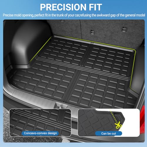 Cargo Liner Compatible with 2022 2023 2024 2025 2026 Tucson Rear Trunk Mat Cargo Mat Trunk Liner Replacement for 2022 2023 2024 2025 2026 Tucson Accessories - color: Upgraded Rear Trunk Mat
